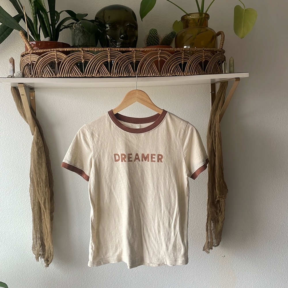 Rylee + Cru 'Dreamer'  Mama Women's Ringer Tee- Size Small